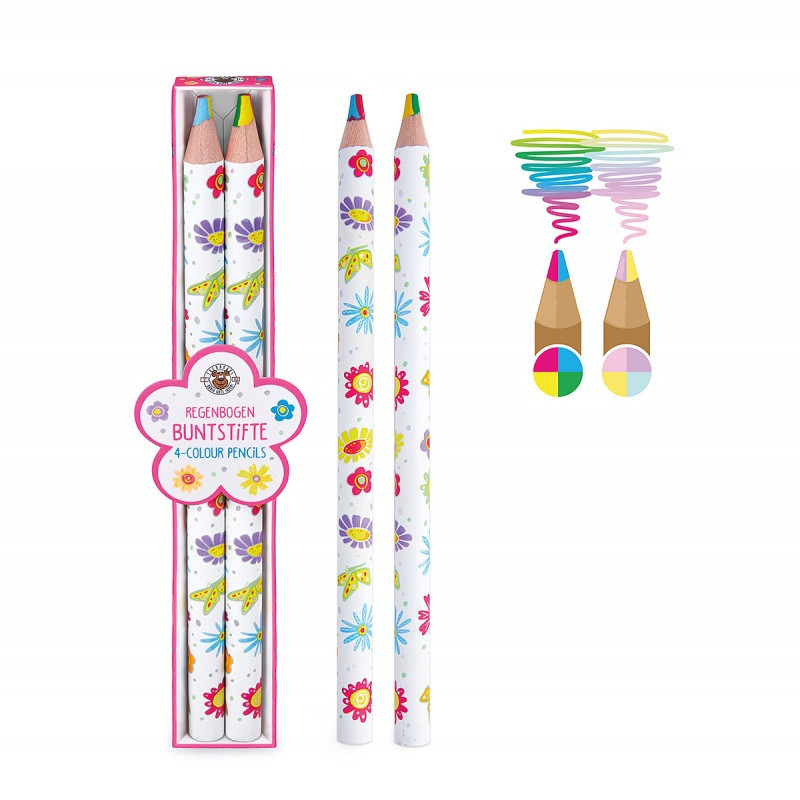 Zestaw prezentowy TRENDHAUS GFH, kredki wielokolorowe, 2 szt., mix kolorów