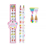 Zestaw prezentowy TRENDHAUS GFH, kredki wielokolorowe, 2 szt., mix kolorów