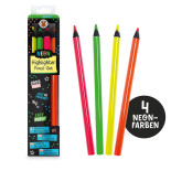 Zestaw ołówkowych zakreślaczy TRENDHAUS BTS, 4 szt., mix kolorów