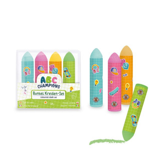 Kreda uliczna TRENDHAUS ABC-5, zestaw 4 szt., mix kolorów