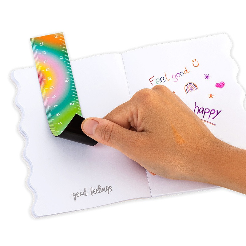 Linijka magnetyczna składana TRENDHAUS GF, 30 cm, mix kolorów