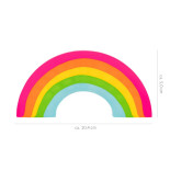 Gumka do ścierania tęczowa TRENDHAUS GF, jumbo, mix kolorów