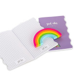 Gumka do ścierania tęczowa TRENDHAUS GF, jumbo, mix kolorów