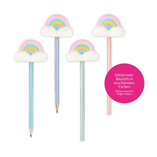 Ołówek z puszystą chmurką TRENDHAUS GF, mix kolorów