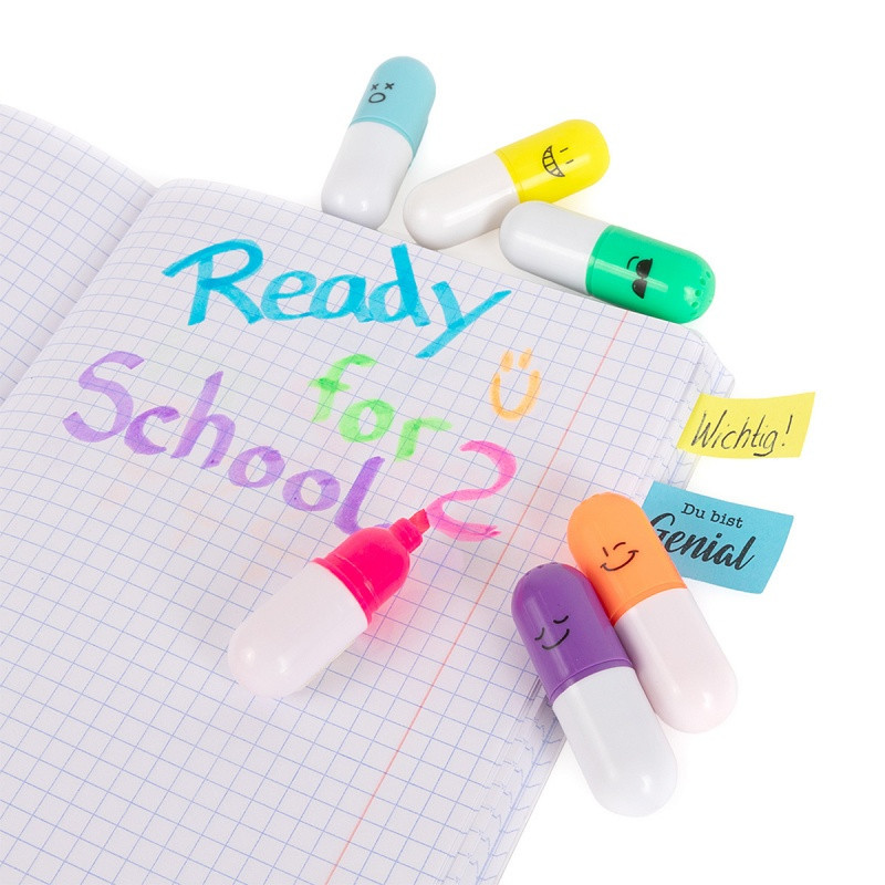 Wszystko do szkoły TRENDHAUS SCH, zestaw zakreślaczy, 6 szt., mix kolorów