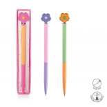 Długopis metalowy TRENDHAUS GFH, kwiatek, mix kolorów