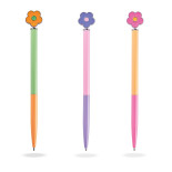 Długopis metalowy TRENDHAUS GFH, kwiatek, mix kolorów