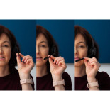 Słuchawki bezprzewodowe Q-CONNECT, z mikrofonem, czarne