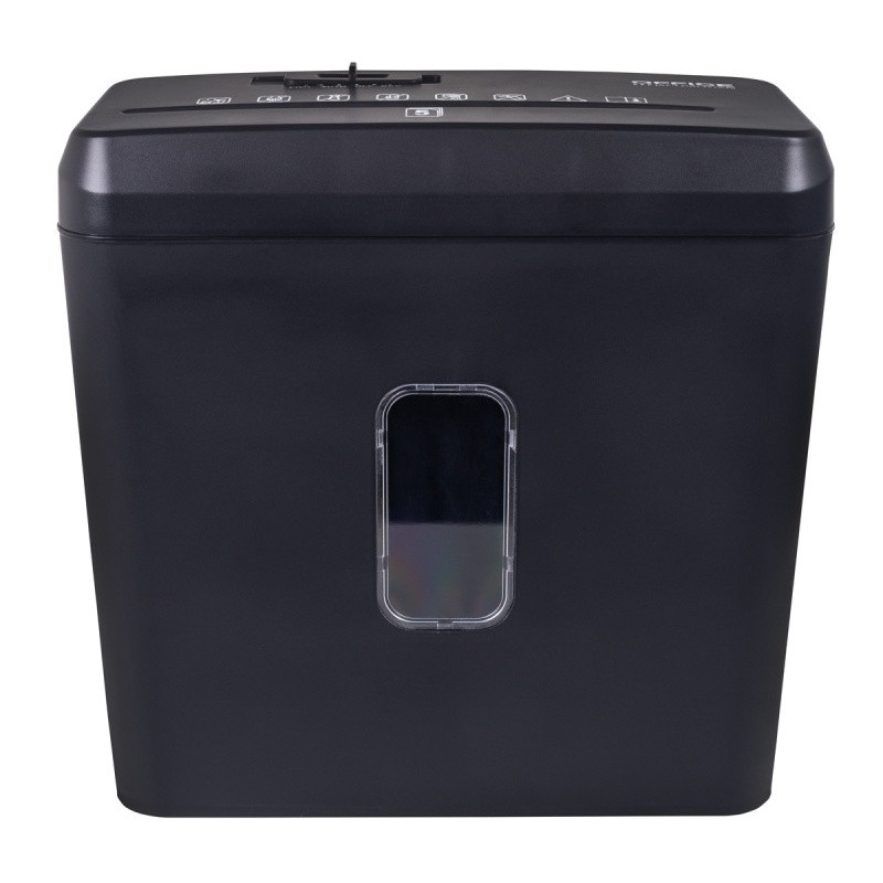 Niszczarka OFFICE PRODUCTS, ścinki, do 5 kartek A4, kosz 8l, czarna