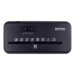 Niszczarka OFFICE PRODUCTS, ścinki, do 5 kartek A4, kosz 8l, czarna