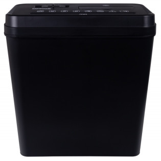 Niszczarka OFFICE PRODUCTS, paski, do 10 kartek A4, kosz 14l, czarna