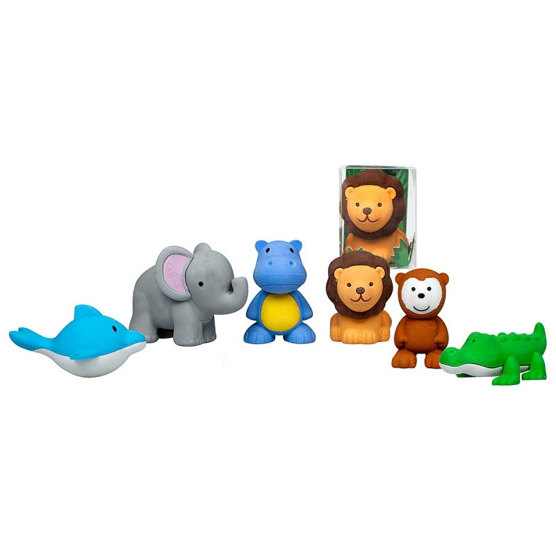 Gumka zwierzęta dżungli TRENDHAUS ER, mix kolorów