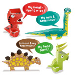 3D puzzle TRENDHAUS Animals, park dinozaurów, mix kolorów