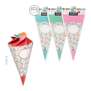 Szkolny rożek obfitości TRENDHAUS ABC Champions, składany, 35 cm, mix kolorów