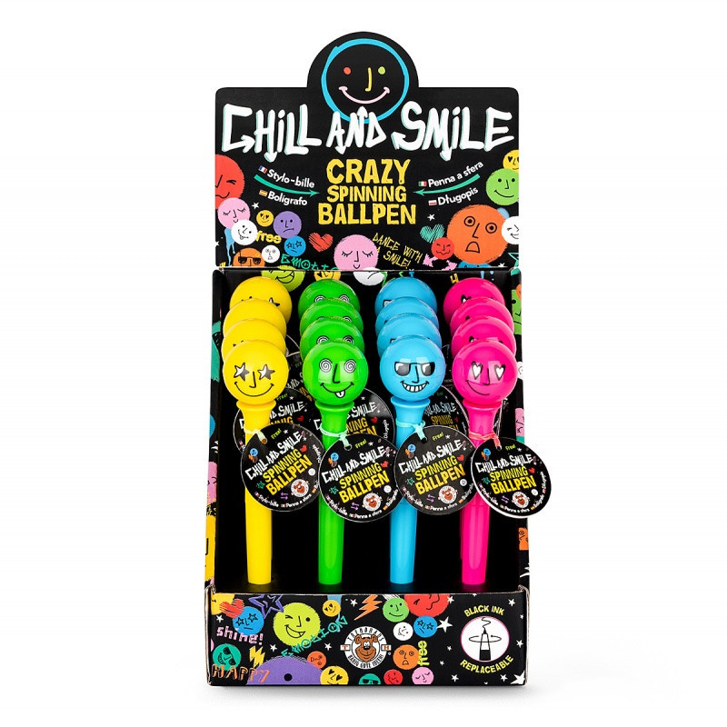 Długopis z obrotową kulką TRENDHAUS Ch&S, mix kolorów