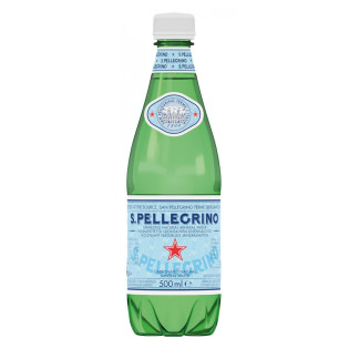 Woda S.PELLEGRINO, delikatny gaz, butelka plastikowa, 0,5l
