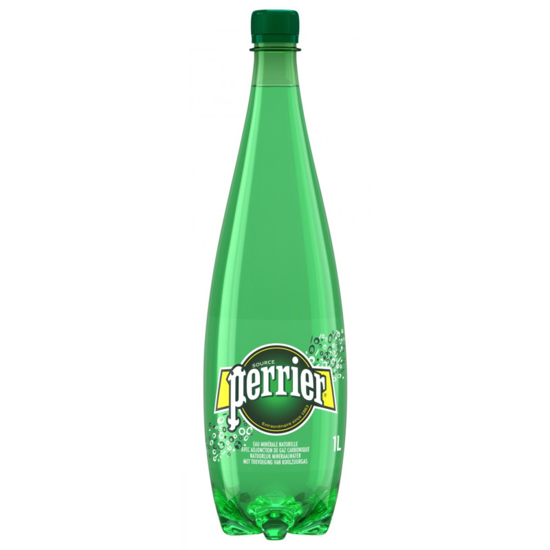 Woda PERRIER, mocny gaz, butelka plastikowa, 1l