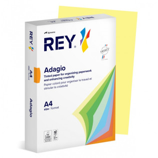 Papier ksero REY ADAGIO, A4, 160gsm, 49 żółty kanarkowy pastel *RYADA160X471 R100, 250 ark.