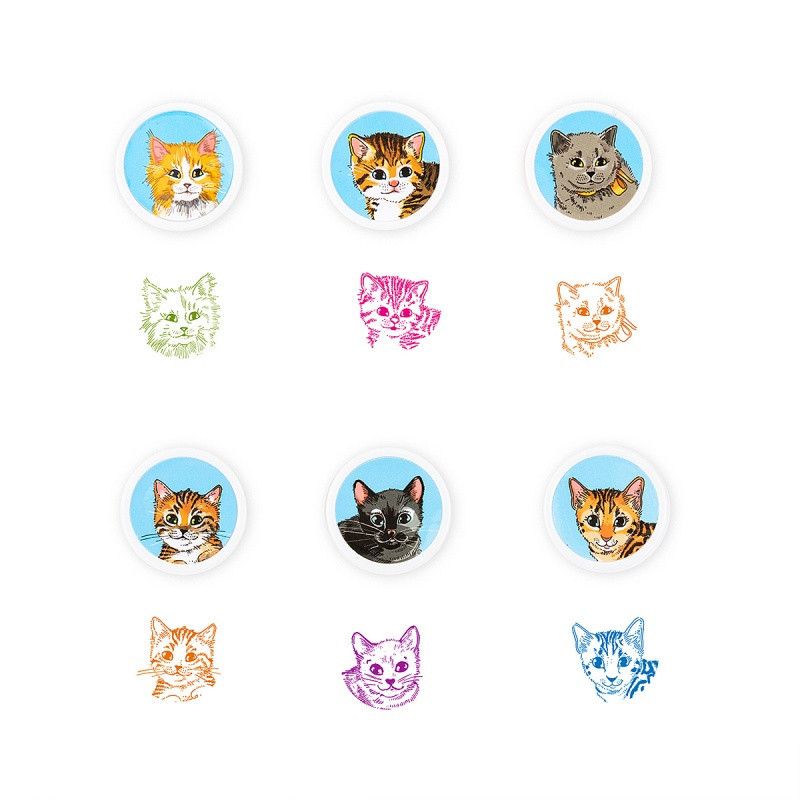 Stempel rasy kotów TRENDHAUS ST, mix kolorów