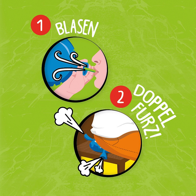 Podwójnie pierdząca poduszka TRENDHAUS PB, z pompką, mix kolorów