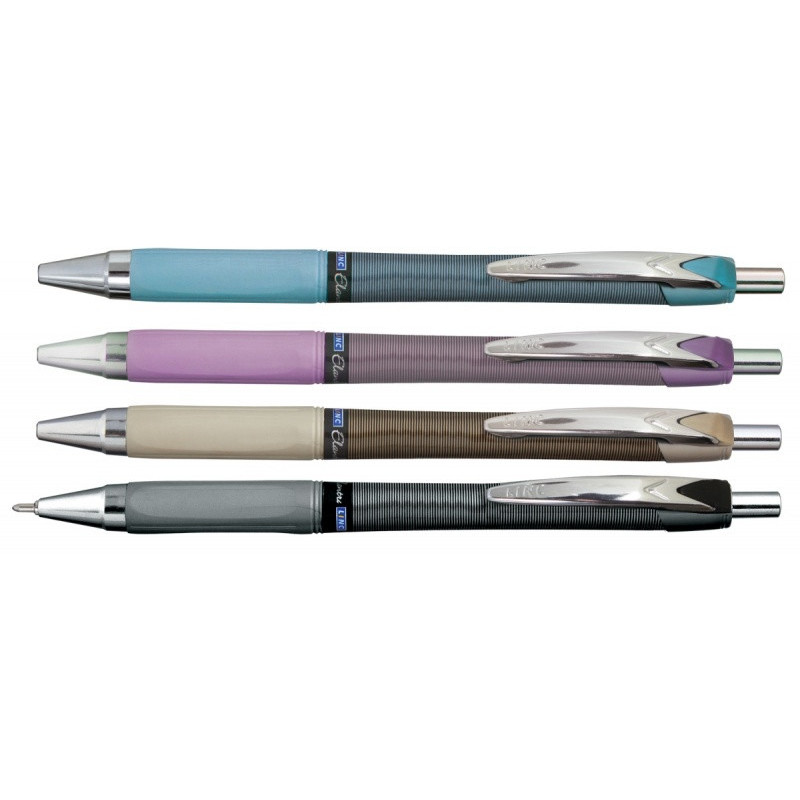 Display długopisów LINC Elantra, śr. kulki 0,7mm, gr. linii 0,3mm, 30 szt. niebieski