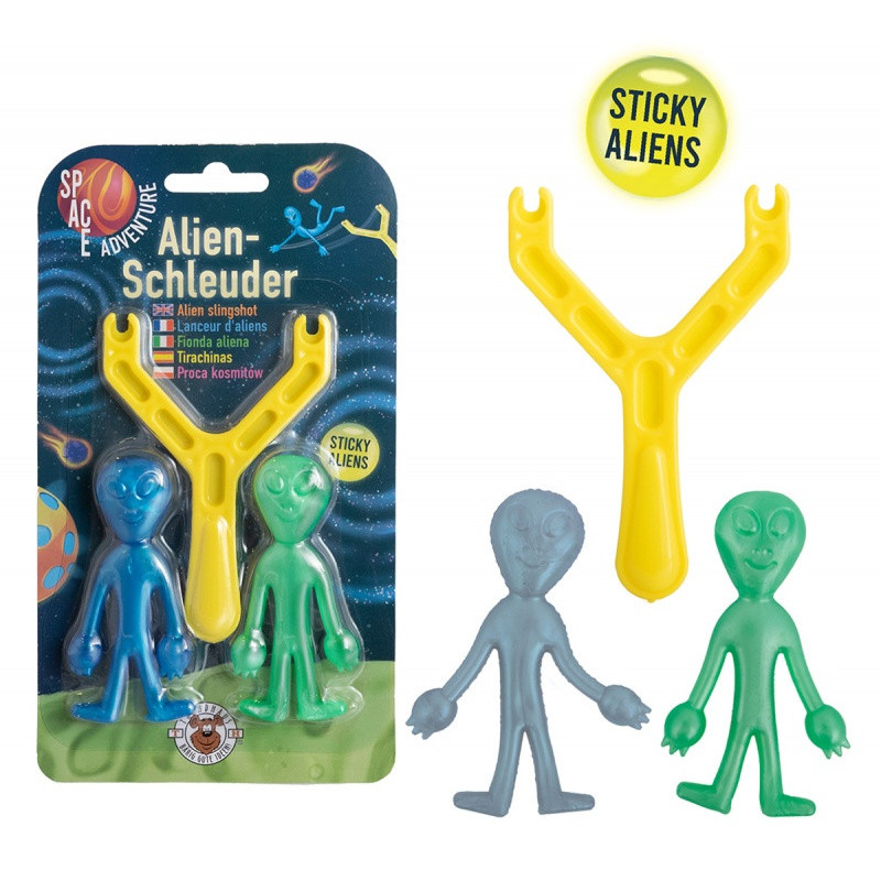 Proca z dwoma kosmitami TRENDHAUS SA, mix kolorów