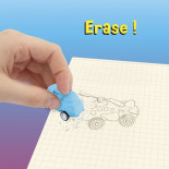 Gumka do ścierania z napędem TRENDHAUS SA, mix kolorów