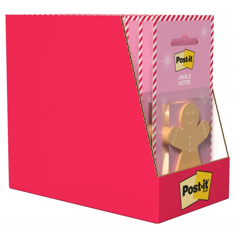 Karteczki samoprzylepne POST-IT® Notes Jingle (EMHOL25-JN-MC), 4 wzory, 50 ark./bloczek, 48 bloczków, mix kolorówblister pack