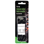 Sznurowadła VM FOOTWEAR, okrągłe, 125 cm, czarno-szare