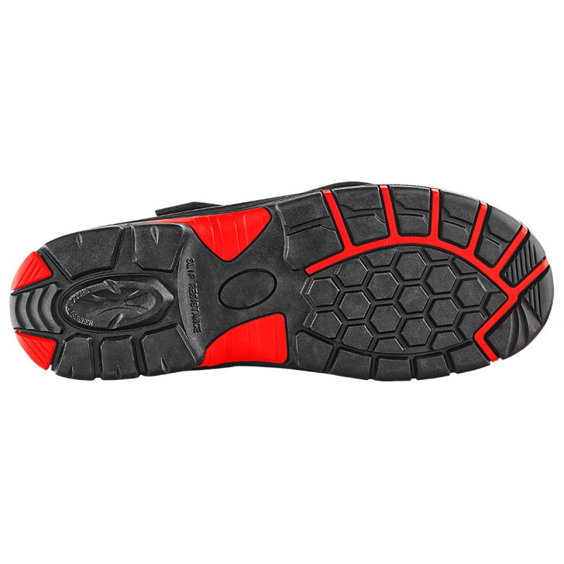 Trzewiki ochronne VM FOOTWEAR Bolton 5080-S3L, rozm. 38, czarno-czerwone
