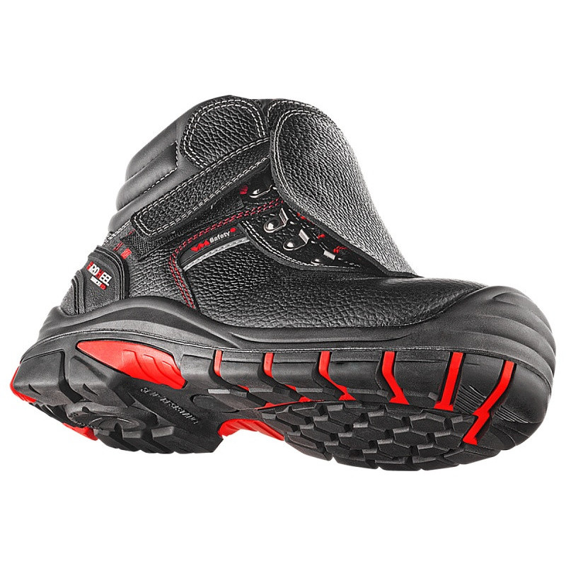 Trzewiki ochronne VM FOOTWEAR Bolton 5080-S3L, rozm. 44, czarno-czerwone