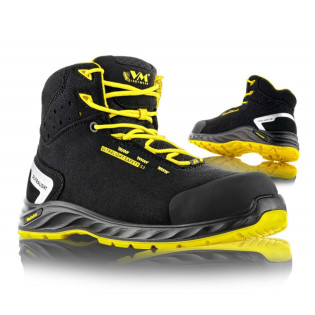 Trzewiki ochronne VM FOOTWEAR Wisconsin 2290-S3L ESD, rozm. 45, czarno-żółte