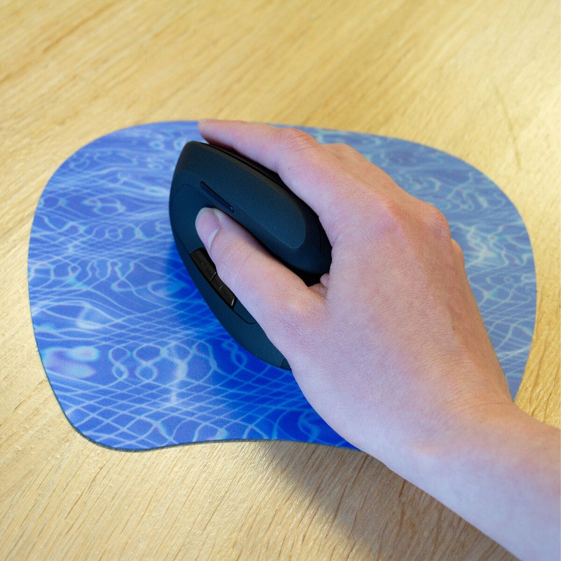 Myszka ergonomiczna bezprzewodowa pionowa Q-CONNECT, 6-przyciskowa z akumulatorem, dla praworęcznych, czarna