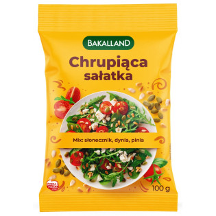 Chrupiąca sałatka BAKALLAND, mix prażonych ziaren, 100g