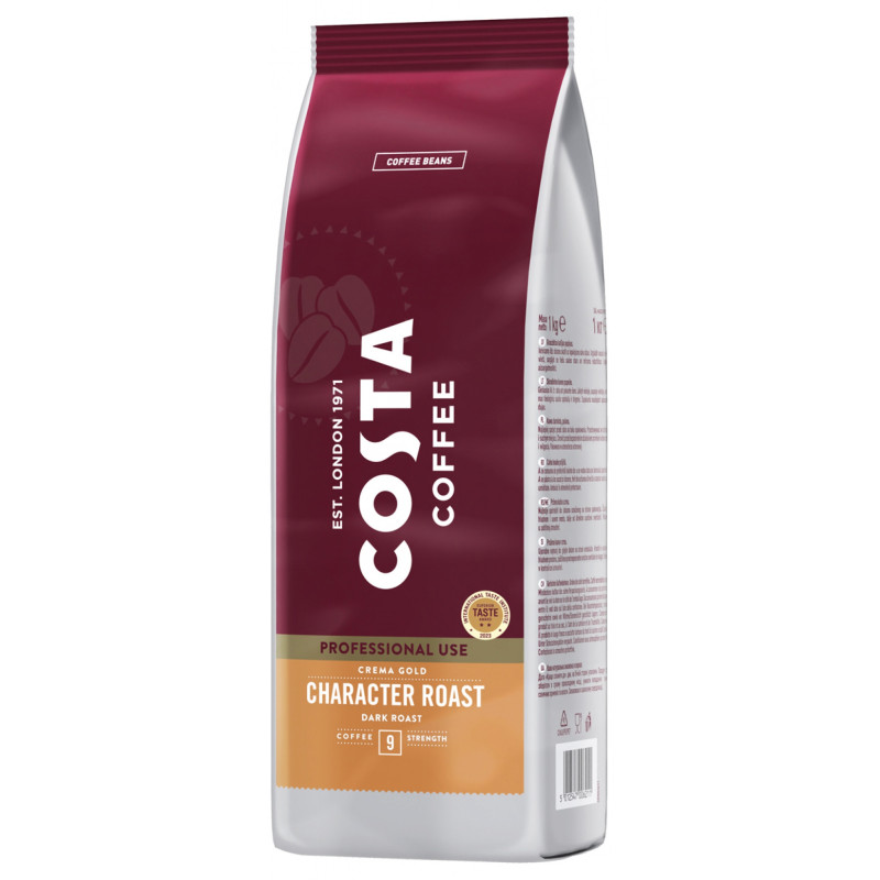 Kawa COSTA COFFEE Crema Gold Dark, ziarnista, 1kg