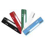 Wąsy skoroszytowe DONAU, PP, z metalową blaszką, 25szt., mix kolorów