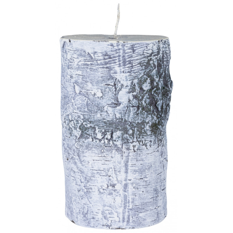 Świeca słupek DONAU HOME Brzoza, 70x120mm, biały