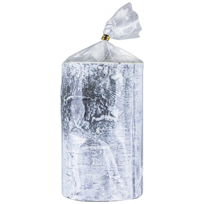 Świeca słupek DONAU HOME Brzoza, 70x120mm, biały