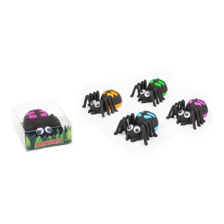 Gumka do ścierania pająk z ruchomymi oczami TRENDHAUS ER, mix kolorów