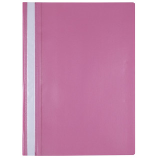 Skoroszyt OFFICE PRODUCTS, PP, A4, miękki, 100/170mikr., różowy