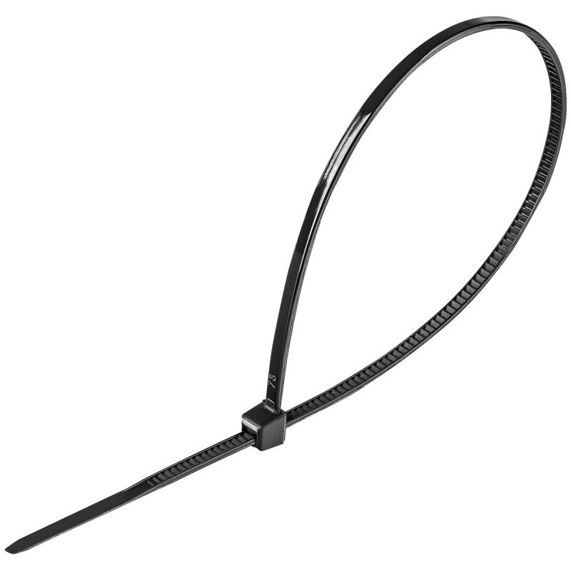 Opaski zaciskowe/trytytki DONAU TECH, 200x2,5mm, 100szt., temp. -40/80, czarne