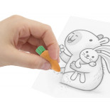 Zestaw gumek do ścierania „Zajączki i marchewka” TRENDHAUS CHS-6, mix kolorów