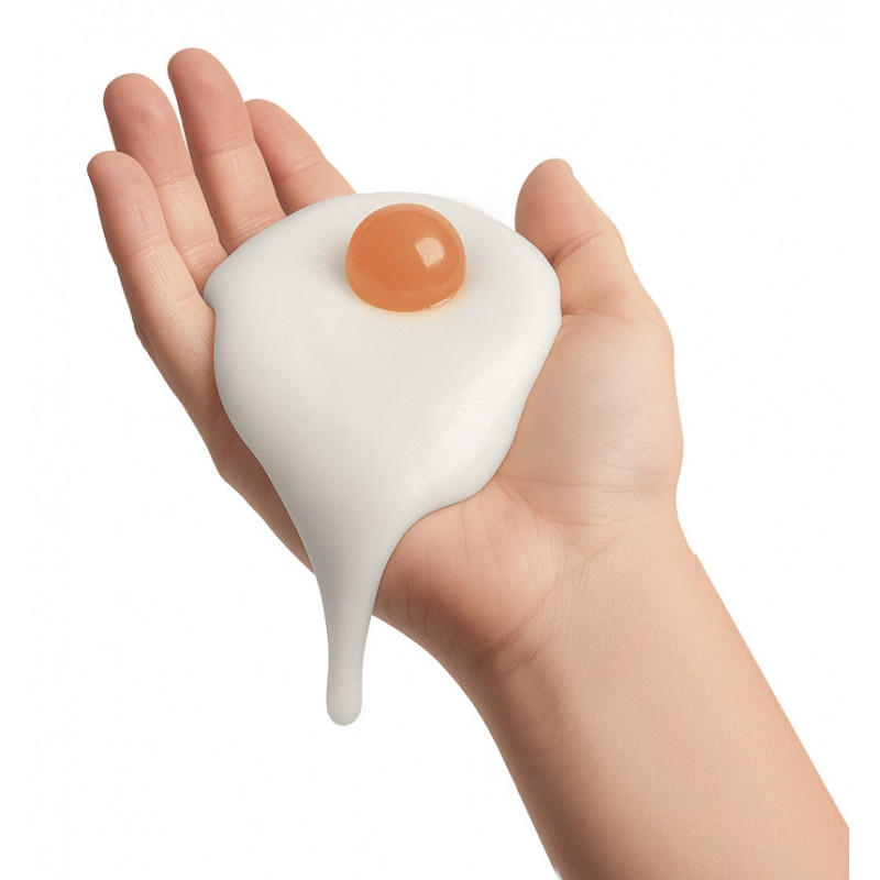 Slime jajko z żółtkiem – kauczukową piłeczką TRENDHAUS CHS-6, mix kolorów