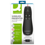 Prezenter ze wskaźnikiem laserowym Q-CONNECT, 5‑przyciskowy, czarny