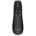 Prezenter ze wskaźnikiem laserowym Q-CONNECT, 5‑przyciskowy, czarny