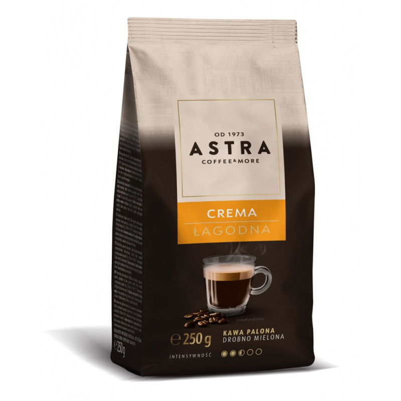Kawa ASTRA Crema Łagodna, mielona, 250g