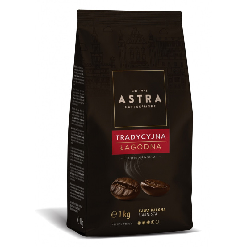 Kawa ASTRA Tradycyjna Łagodna, ziarnista, 1kg
