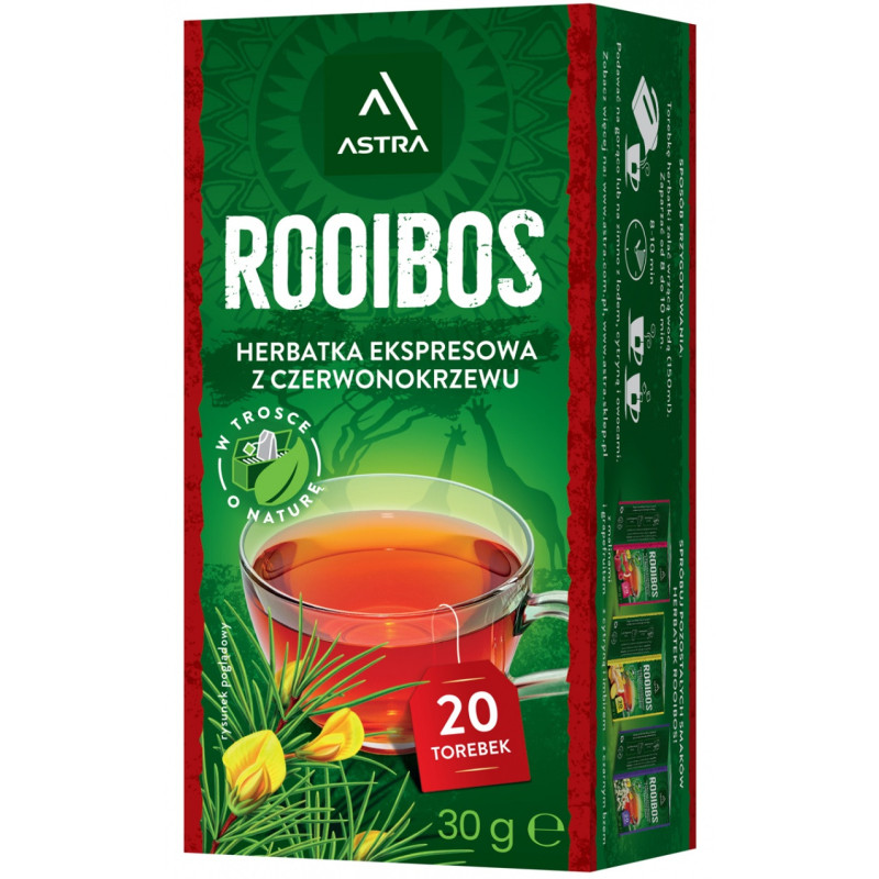 Herbata ASTRA Rooibos, 20 torebek