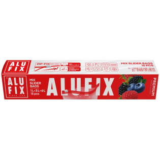 Woreczki domowe ALUFIX Zip-Fix, mix rozmiarów, 15 szt.