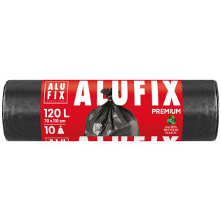 Worki na śmieci ALUFIX Profi, LDPE, 120l, 10 szt., czarne